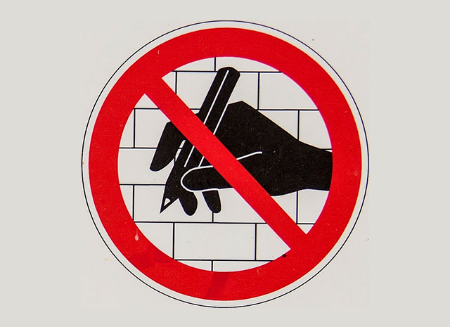 Icon of don't write