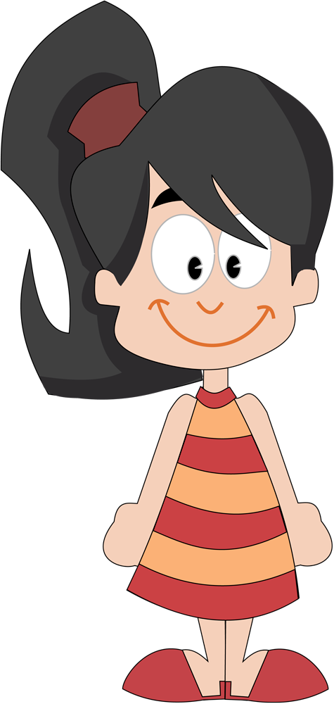 cartoon girl