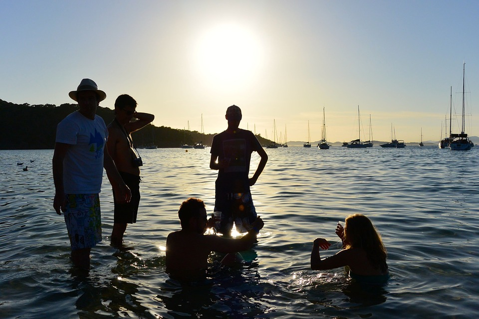 Friends at the beach