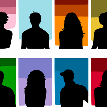 People silhouettes