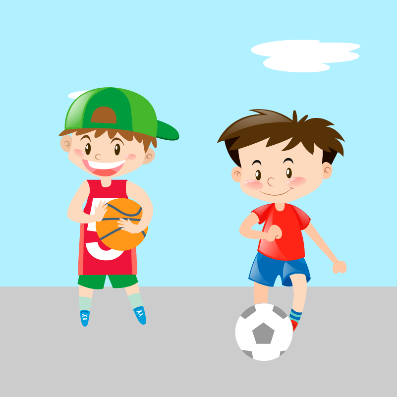 Niños haciendo deporte