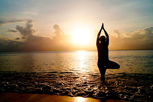 Woman doing yoga