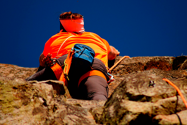 Climbing man